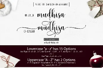 Mudhisa Script font