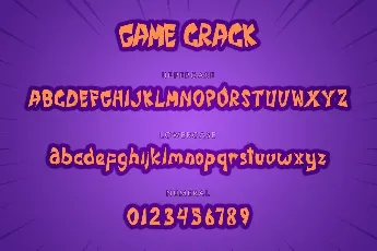 Game Crack font