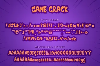 Game Crack font