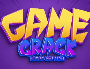 Game Crack font