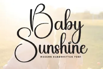 Baby Sunshine Calligraphy font