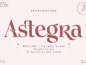 Astegra font