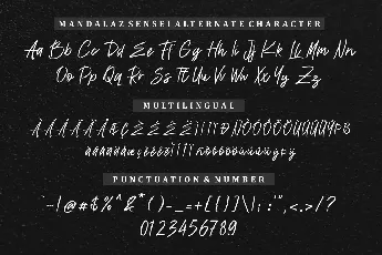 Mandalaz Sensei Demo font