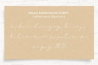 Hello Farmhouse font