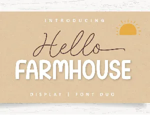 Hello Farmhouse font