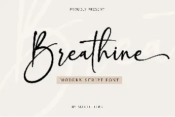 Breathine font