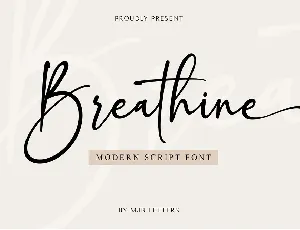 Breathine font