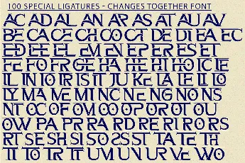 CHANGES TOGETHER DEMO font