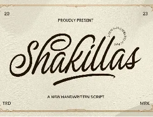 Shakillas font