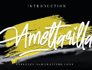 Amettarilla Handwritten font