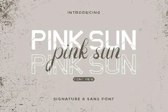 Pink Sun Duo font