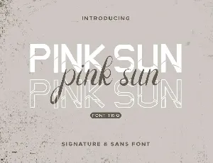 Pink Sun Duo font