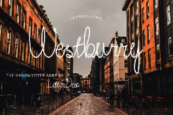 Westburry Handwritten font