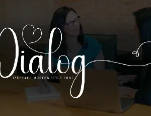 Dialog Script font