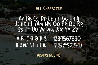 Adams Reline Demo font