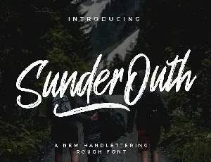 Sunder Outh Brush font