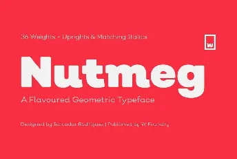 Nutmeg font