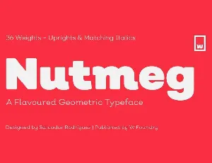 Nutmeg font