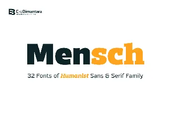 Mensch Trial font