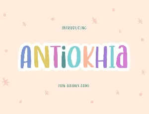 Antiokhia Demo Version font