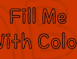 Fill Me With Color font