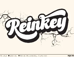 Reinkey Calligraphy font