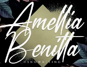 Amellia Benitta Script font