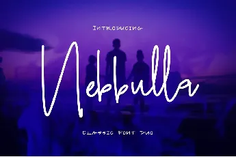 Nebbulla Handwriting font