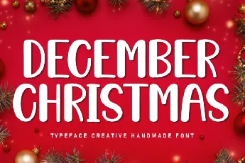 December Christmas Display font