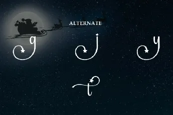 Santa Starlight Script font