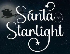 Santa Starlight Script font