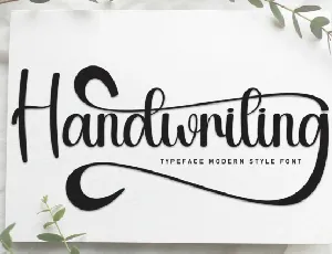 Handwriting Calligraphy font