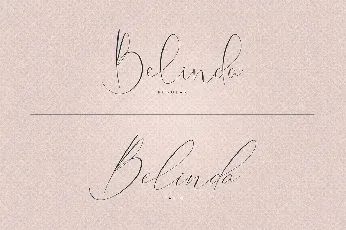 Belinda Script font