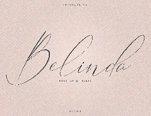 Belinda Script font