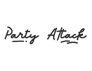 Party Attack Demo font