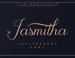 Jasmitha Script font