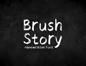 Brush Story font