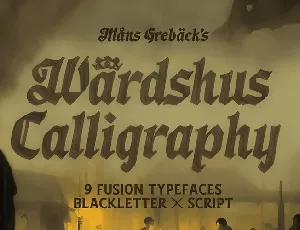 Wardshus Calligraphy font