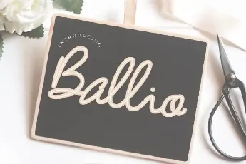 Ballio Handwritten font