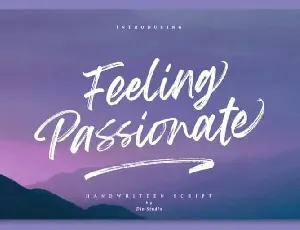 Feeling Passionate Brush font