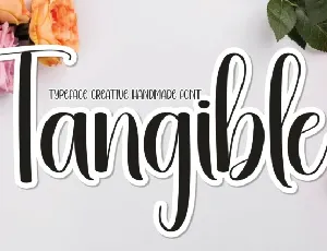 Tangible Script font