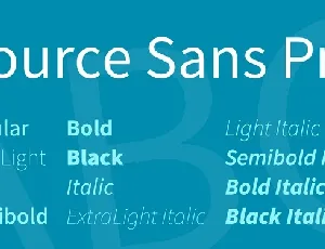 Source Sans Pro Family font