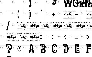 Wornas font