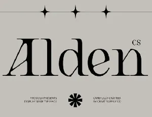 CS Alden font