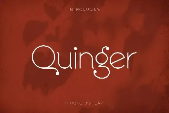 Quinger font