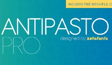 Antipasto Pro Family Free font