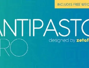 Antipasto Pro Family Free font