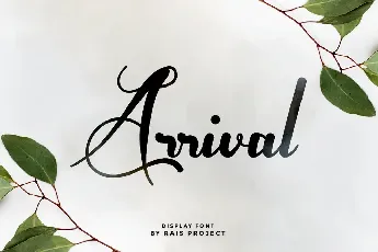 Arrival Demo font