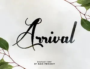 Arrival Demo font