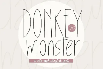 Donkey Monster font